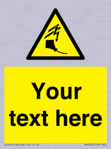 Custom warning kite flying near powerlines